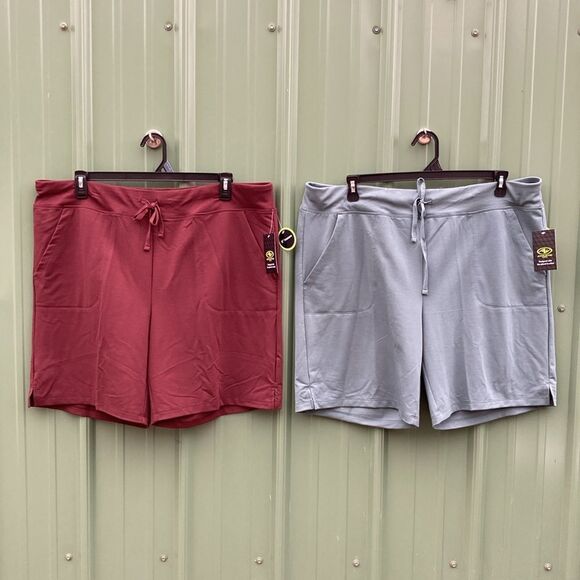 Women's French Terry Cloth Bermuda Shorts 2-Pack Size XXXL - Picture 2 of 12